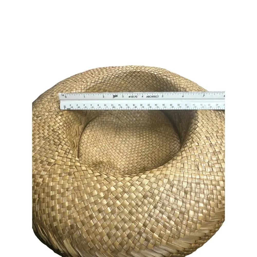 Hat beautiful designed with shells and nicely weaved size large women or men